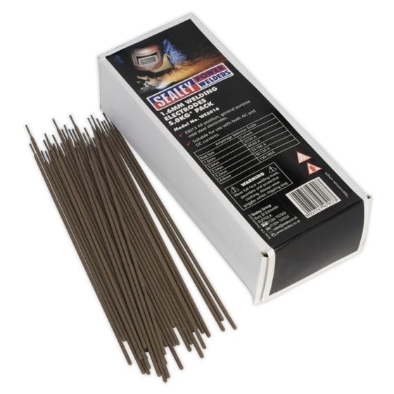 Welding Electrodes Dia.1.6 x 300mm 5kg Pack Sealey Part No. WE5016