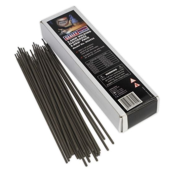 Welding Electrodes Dia.2.5 x 300mm 5kg Pack Sealey Part No. WE5025