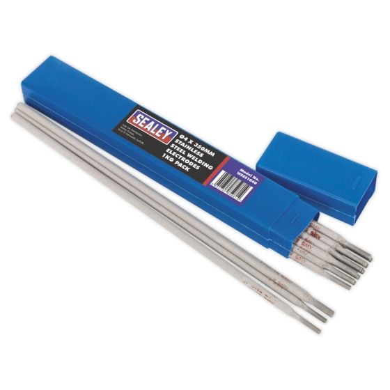 Welding Electrodes Stainless Steel Dia.4 x 350mm 1kg Pack Sealey Part No. WESS1040