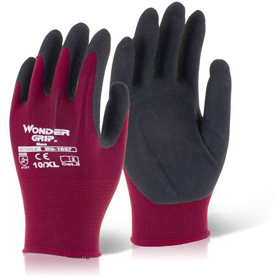 Wonder Grip Gloves Microfibre Knitted Shell & Single Rubber Coating 11/XXL