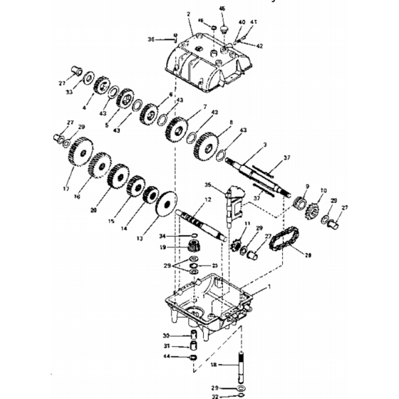 Transmission Assembly for Husqvarna WG3213P Commercial Lawn Mower