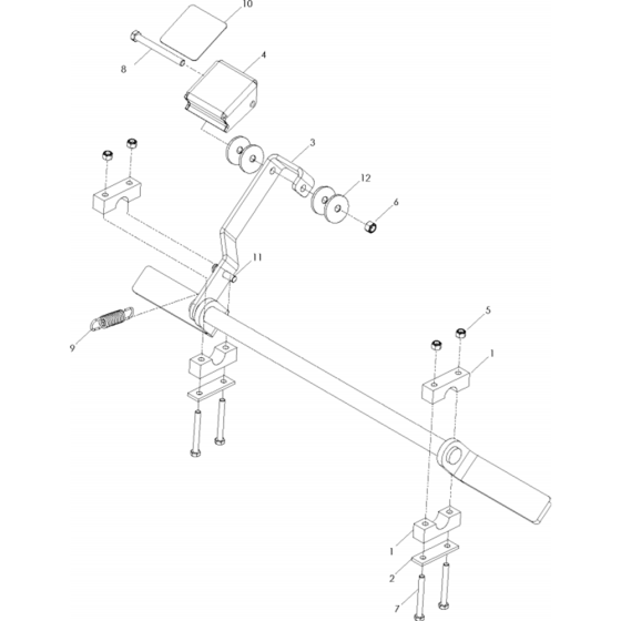 Parking Brake Assembly for Husqvarna WH3615 Commercial Lawn Mower