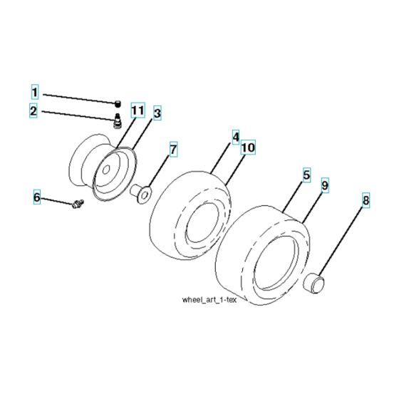 Wheels & Tires for Husqvarna CTH 194 Ride-On Mowers