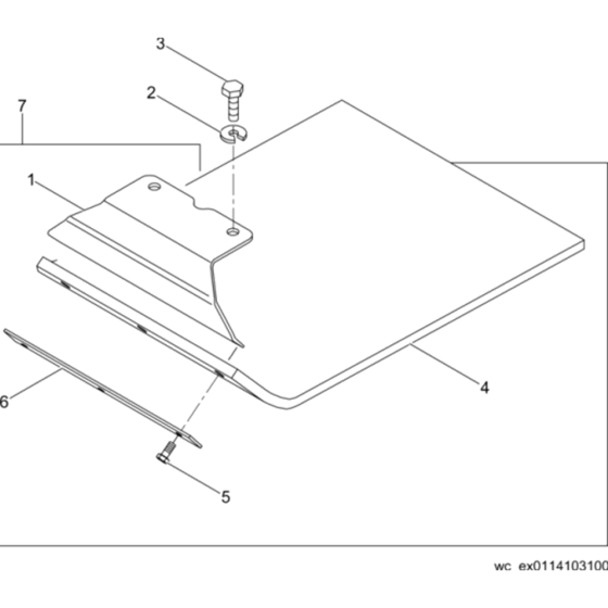 Protective Pad Assy for Wacker WP1540A 5000008061 (Honda) Rev.100 Plate Compactor