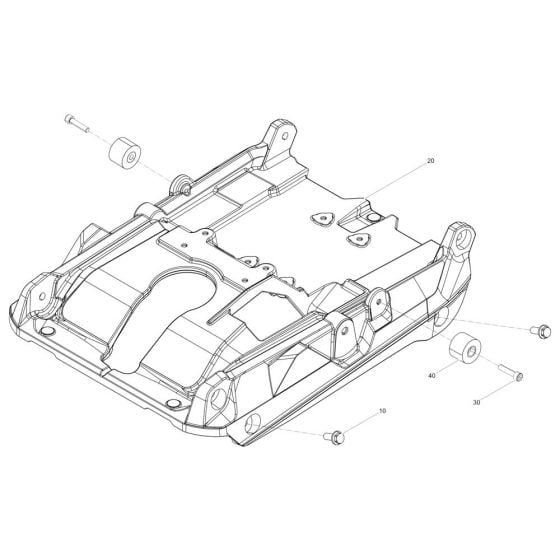 Baseplate Assembly for Wacker WP1550we Plate Compactor