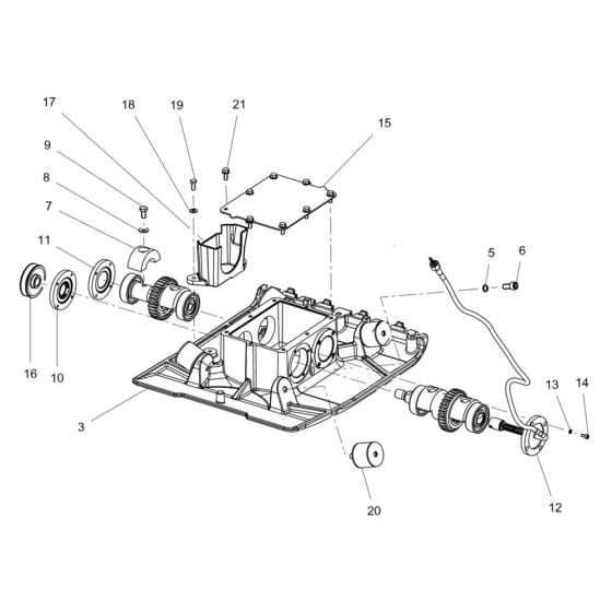 Baseplate Assembly for Wacker WPU1550A Plate Compactor