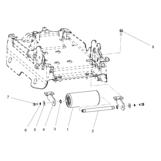 Wheel Assembly for Wacker WPU1550AW  Plate Compactor