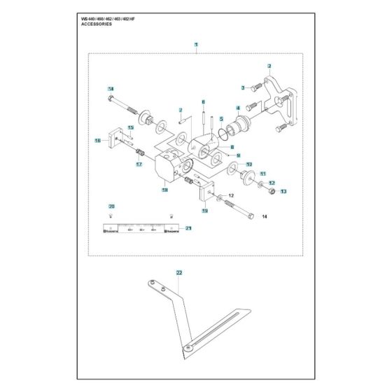 Accessories for Husqvarna WS 462 Wall Saw