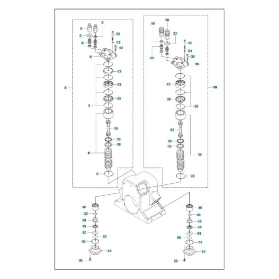 Motor Assembly for Husqvarna WS 463 Wall Saw