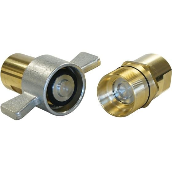 Brass Wing Style Screw Coupling 210 Bar MWP, Series: WSC, Thread Size: 16 (1"), Thread Type: N (NPT)