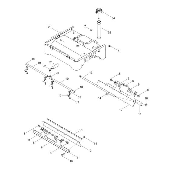 Scraper Assembly for Wacker RD11 Roller