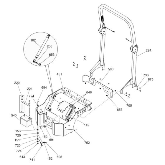 Battery Assembly for Wacker RD12 Roller