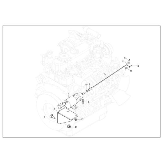 Throttle Actuator Assembly for Wacker RD14 Roller