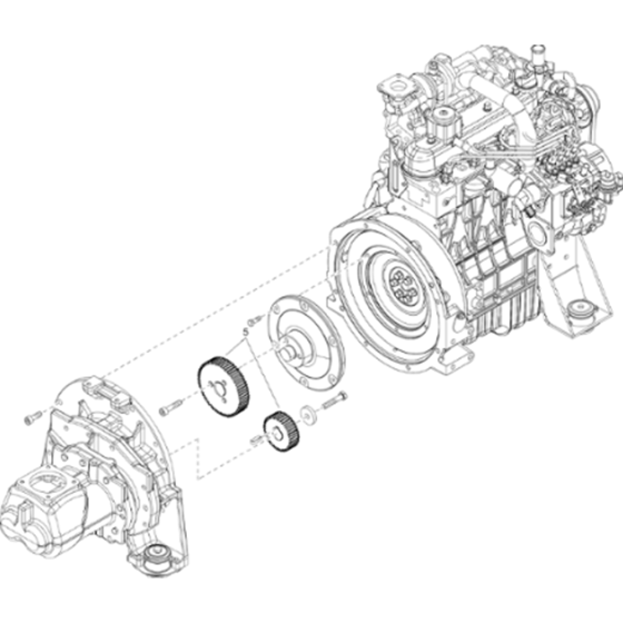 Gearset Assembly for Atlas Copco XAHS 38 Kd Compressors (from s/n APP439651 onwards)