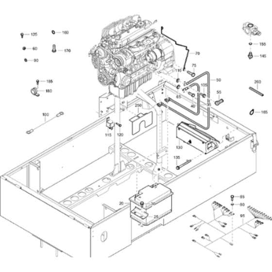 Electrical System Assembly for Atlas Copco XAHS 38 Kd Compressors (from s/n APP439651 onwards)