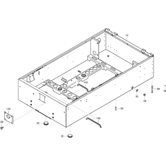 Frame Assy for Atlas Copco XAHS38Kd Compressor (from s/n APP439651 onwards)