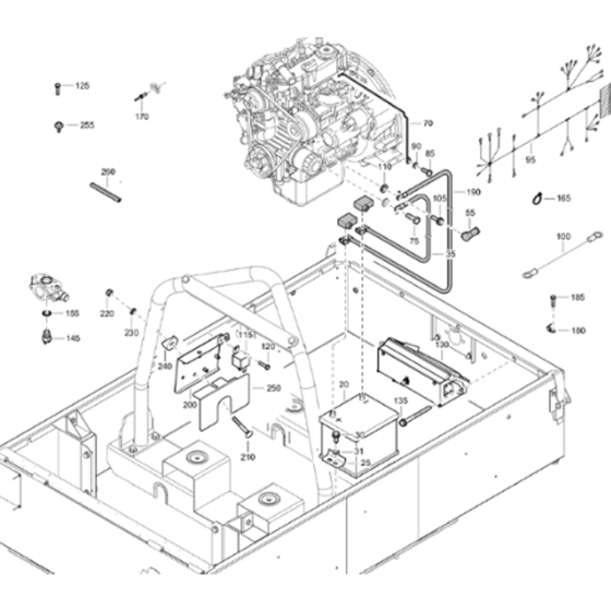 Electrical System Assembly for Atlas Copco XAS 38 Kd Compressors (from s/n APP444197 onwards)