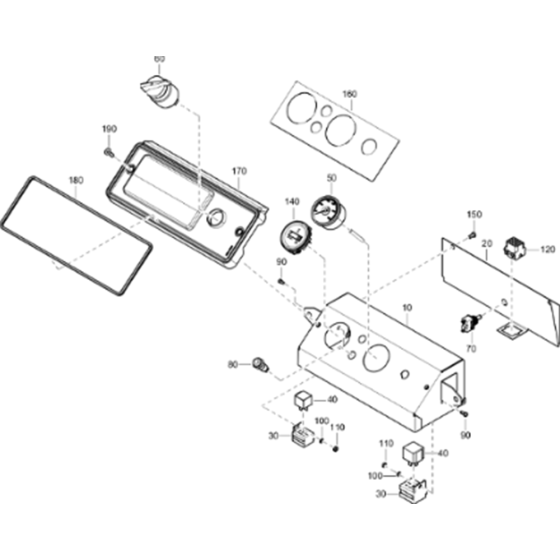 Control Panel Assembly for Atlas Copco XAS 38 Kd Compressors (from s/n APP444197 onwards)