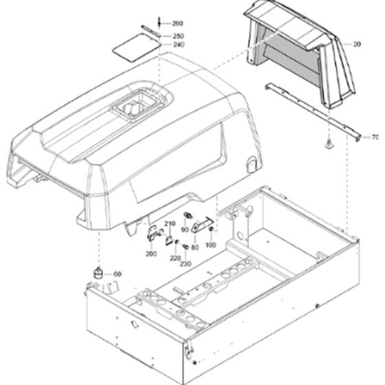 Hood Assembly for Atlas Copco XAS 58 Kd Compressors (from s/n APP439571 onwards)