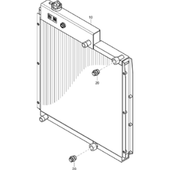 Cooler Assembly Assembly for Atlas Copco XAS 58 Kd Compressors (from s/n APP439571 onwards)