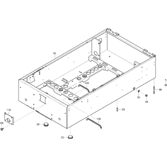 Frame-3 Assembly for Atlas Copco XAS 68 Kd Compressors (from s/n APP438796 onwards)