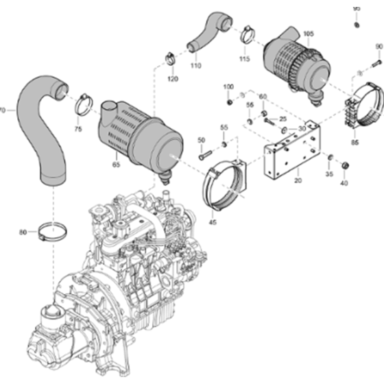 Air Inlet Assembly for Atlas Copco XAS 78 Kd Compressors (from s/n APP438745 onwards)