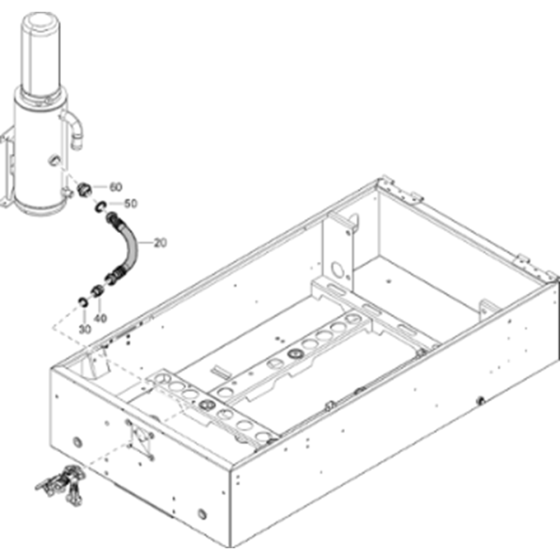 No Aftercooler Assembly for Atlas Copco XAS 88 Kd Compressors (from s/n APP441794 onwards)