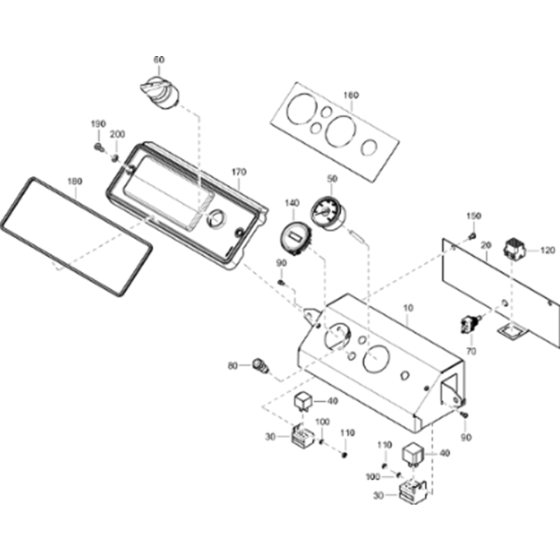 Control Panel Assembly for Atlas Copco XAS 88 Kd Compressors (from s/n APP441794 onwards)