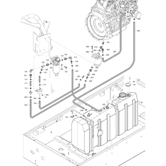 Fuel System Assembly for Atlas Copco XATS 138 Kd Compressors (from s/n APP999999 onwards)