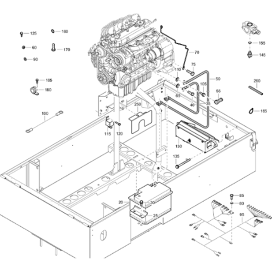 Electrical System Assembly for Atlas Copco XATS 68 Kd Compressors (from s/n APP437379 onwards)