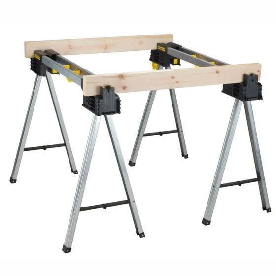 Stanley FatMax Full Metal Sawhorse Trestle Twin Pack, 900Kg - STS175763