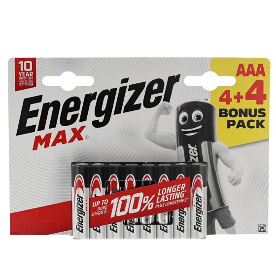 Energizer 4+4 AAA Batteries