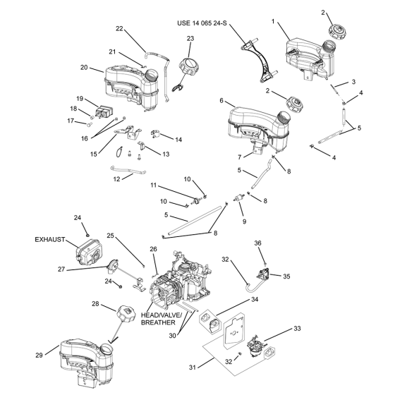 Fuel System for Kohler XT173 Engines