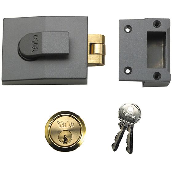 81 Rollerbolt Nightlatch 60mm Backset DMG Finish Box by Yale Locks - 630081001722