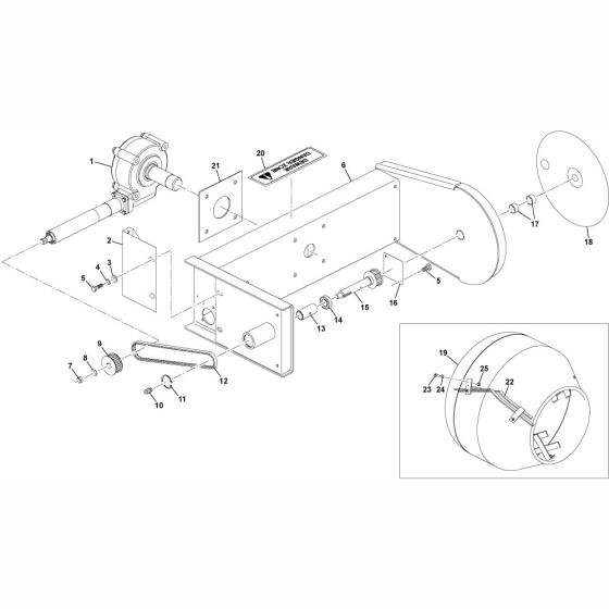 Yoke Assembly for Altrad Belle Premier XT Site Mixer