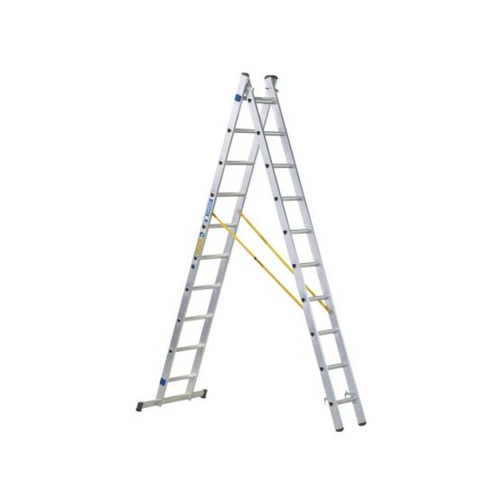 D-Rung Combination Ladder 2-Part 2 x 14 Rungs