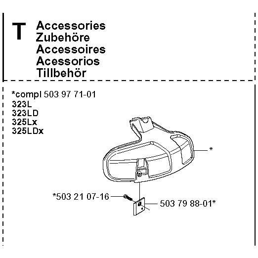 Guards Assembly For Husqvarna 323RJX Brushcutter