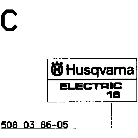 Decals Assembly for Husqvarna 16 Electric Chainsaws