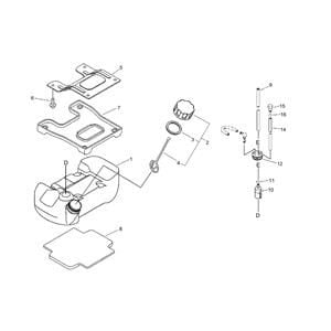 Fuel Tank for ECHO RM-410ES Brushcutter