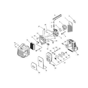 Muffler, Air Cleaner for ECHO RM-510 Brushcutter