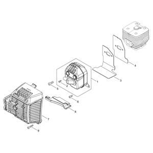 Muffler for ECHO RM-520ES Brushcutter