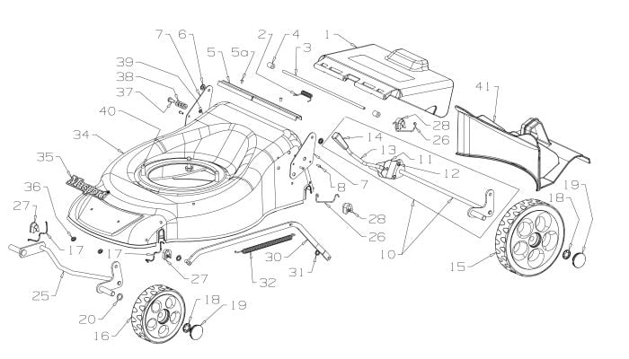 Deck Assembly for Masport 150ST (2015 Sep 464923) Mower