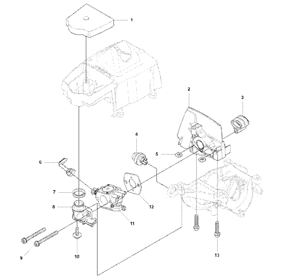 Carburetor & Air Filter Assembly for Husqvarna 327P Pole Pruners