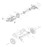 Base, Wheel Assembly for Makita HW001G Pressure Washer