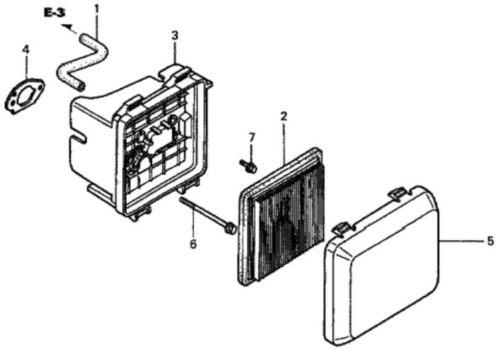 Air Cleaner for Honda HRG536C1 - PDE/A Lawn Mower