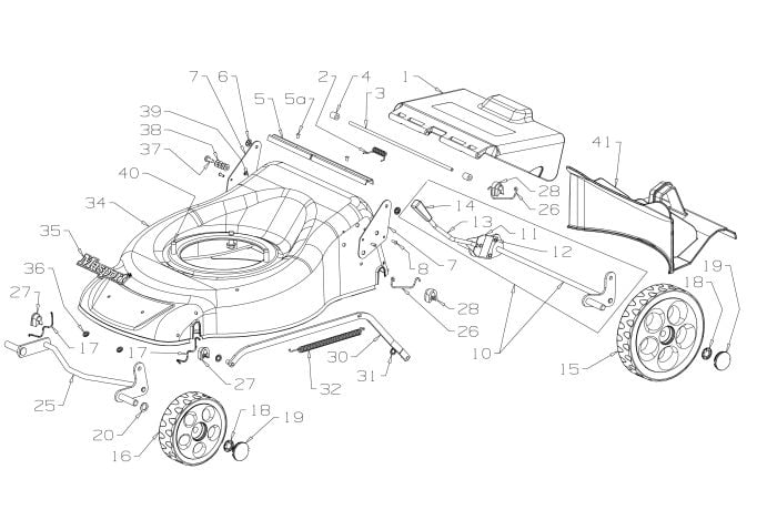 Deck Assembly for Masport 150ST L (2018 Aug 465738) Mower