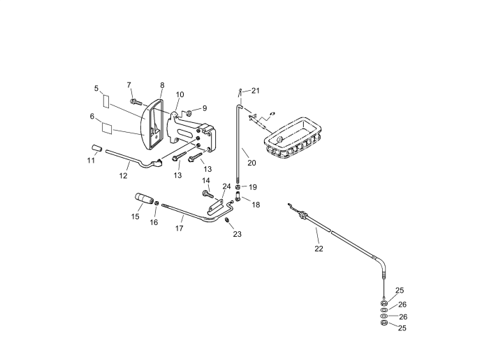 Throttle Lever for ECHO DM-4610 Duster-Mistblower