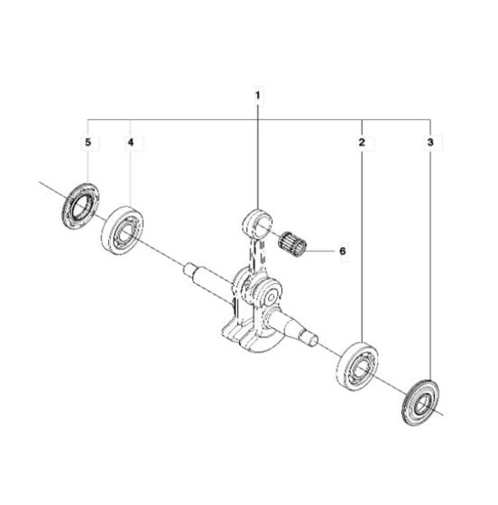 Crankshaft Assembly For Husqvarna 440e Chainsaw