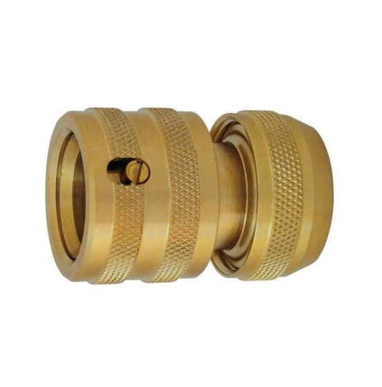 3/4" Brass Quick Release Female Hose Connector - Fits 3/4" Hose