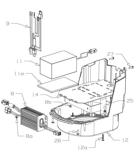 Charger Assembly for Masport 400ST (2018 Sep 465740) Mower